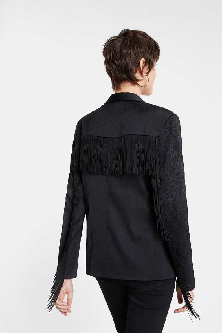 Desigual Fringed jacquard blazer Ceket Kadın | 926075-GCX