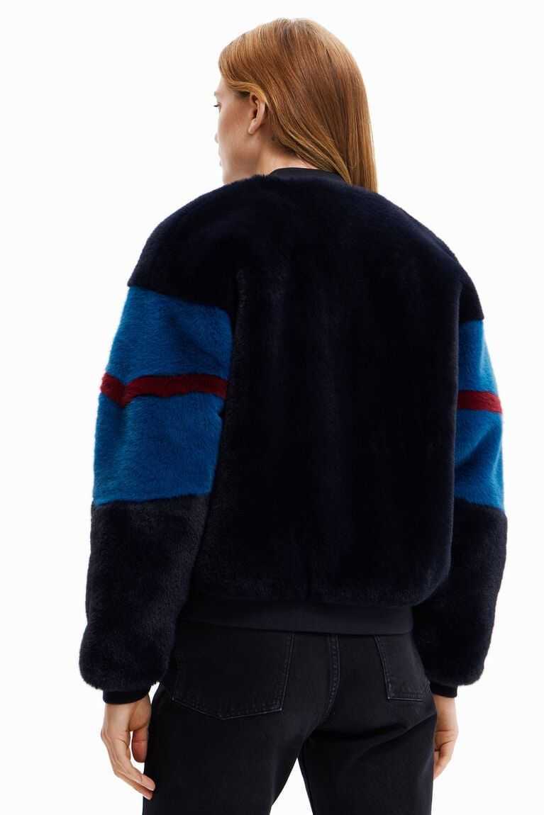 Desigual Fur-effect bomber Ceket Kadın | 140723-SIW