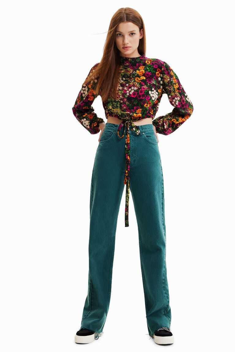 Desigual Geniş leg Kot Pantolon Kadın | 564819-VYC