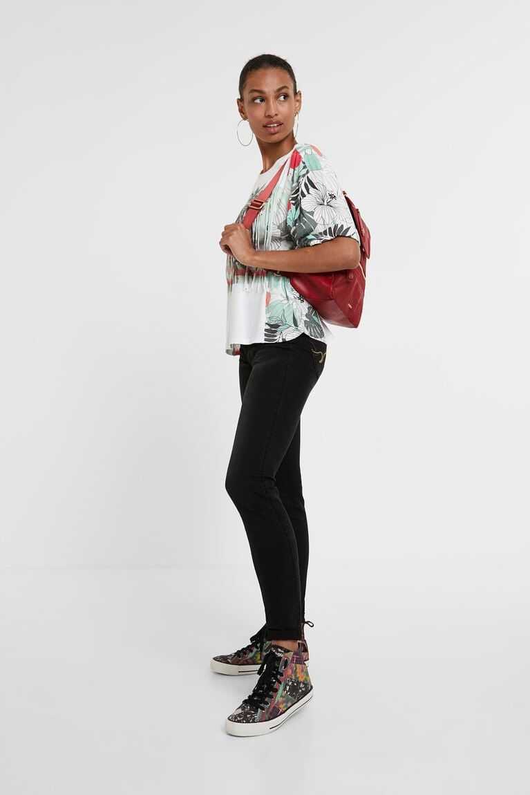 Desigual Hawaiian with fringe Tişört Kadın | 086754-MEH