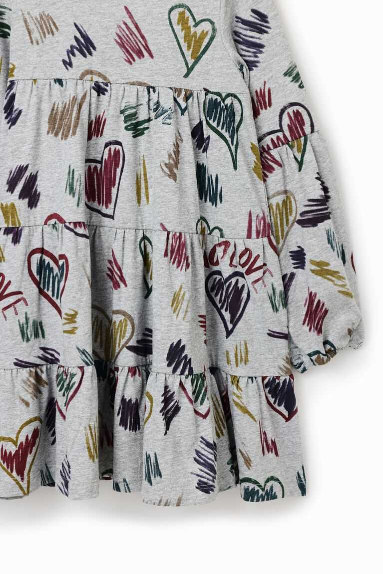 Desigual Heart illustrations Elbise Kiz Çocuk | 218495-LFB