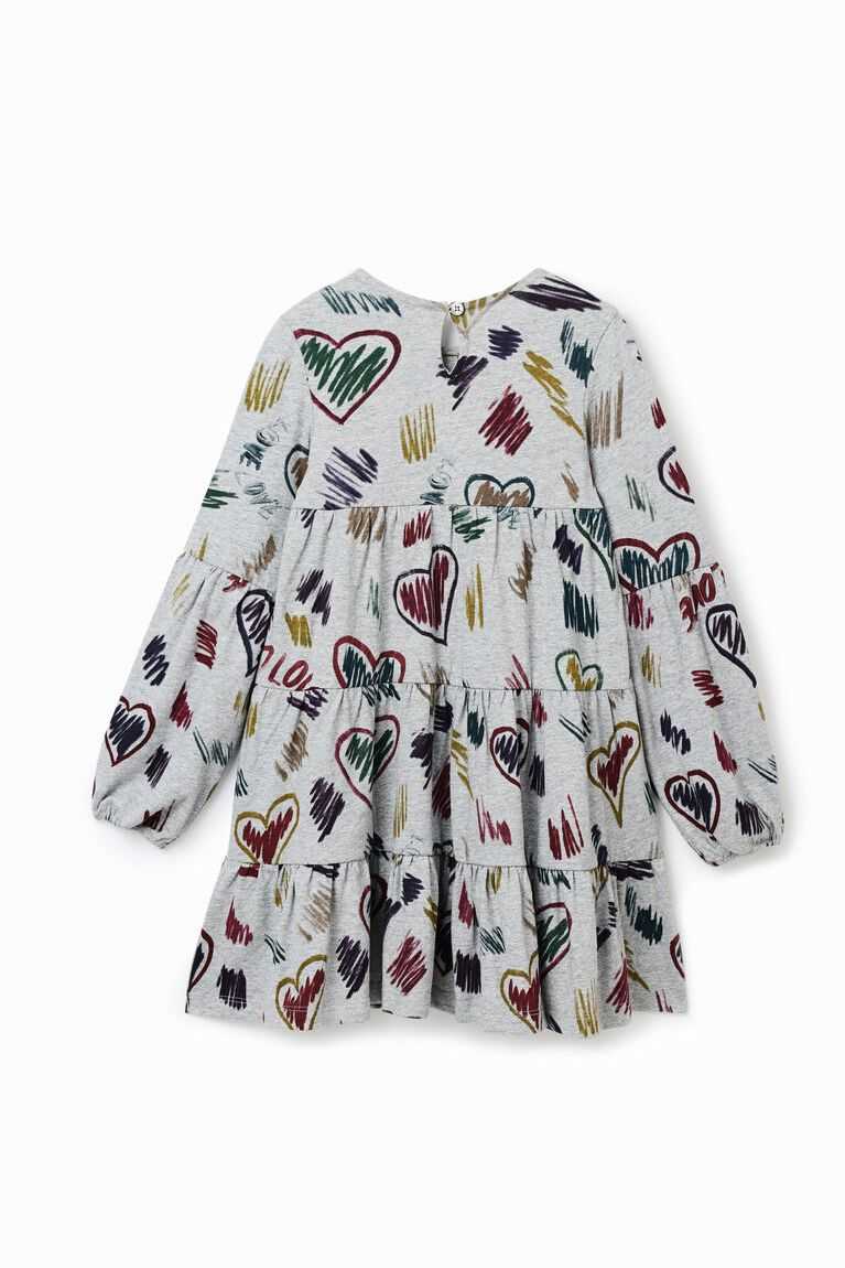 Desigual Heart illustrations Elbise Kiz Çocuk | 218495-LFB