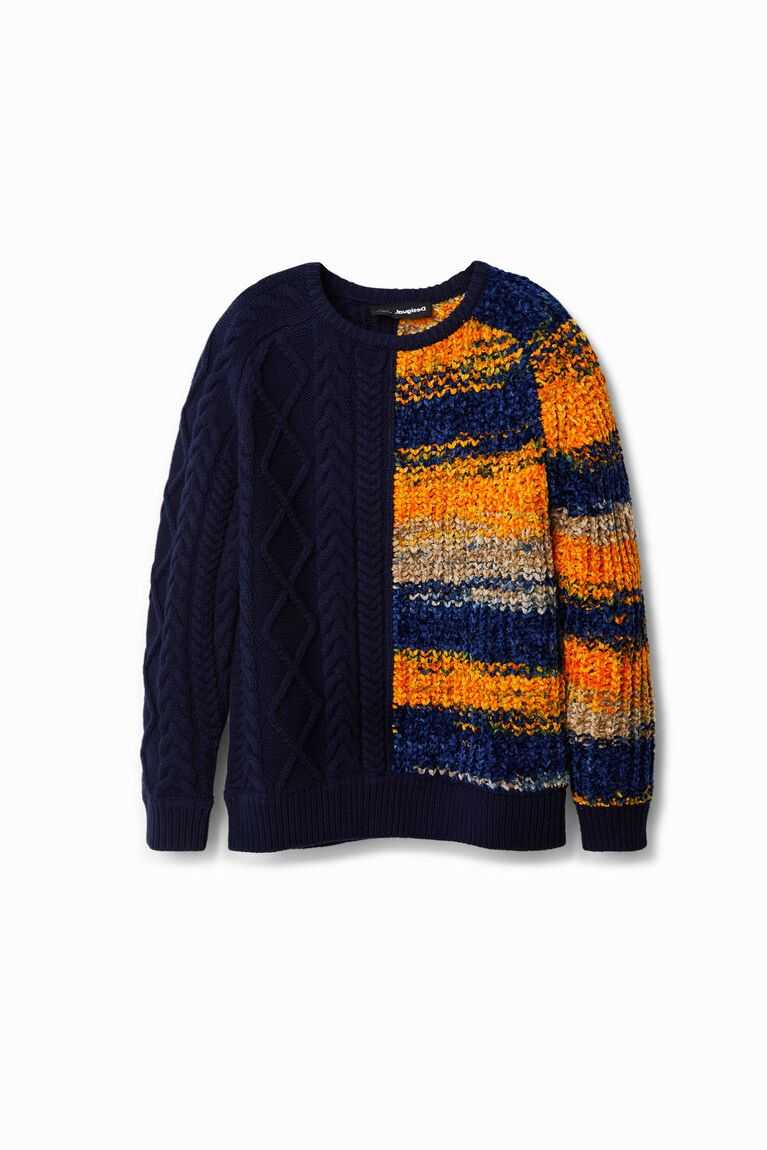 Desigual Hibrit chunky knit jumper Tişörtü Erkek Çocuk | 510634-BSC