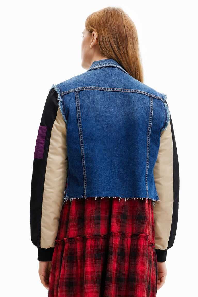 Desigual Hibrit denim bomber Ceket Kadın | 016953-PWK