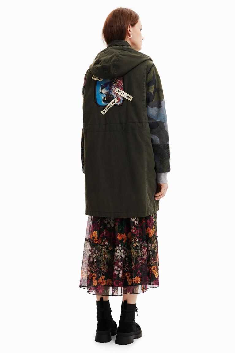 Desigual Hibrit long parka Ceket Kadın | 610359-CGI