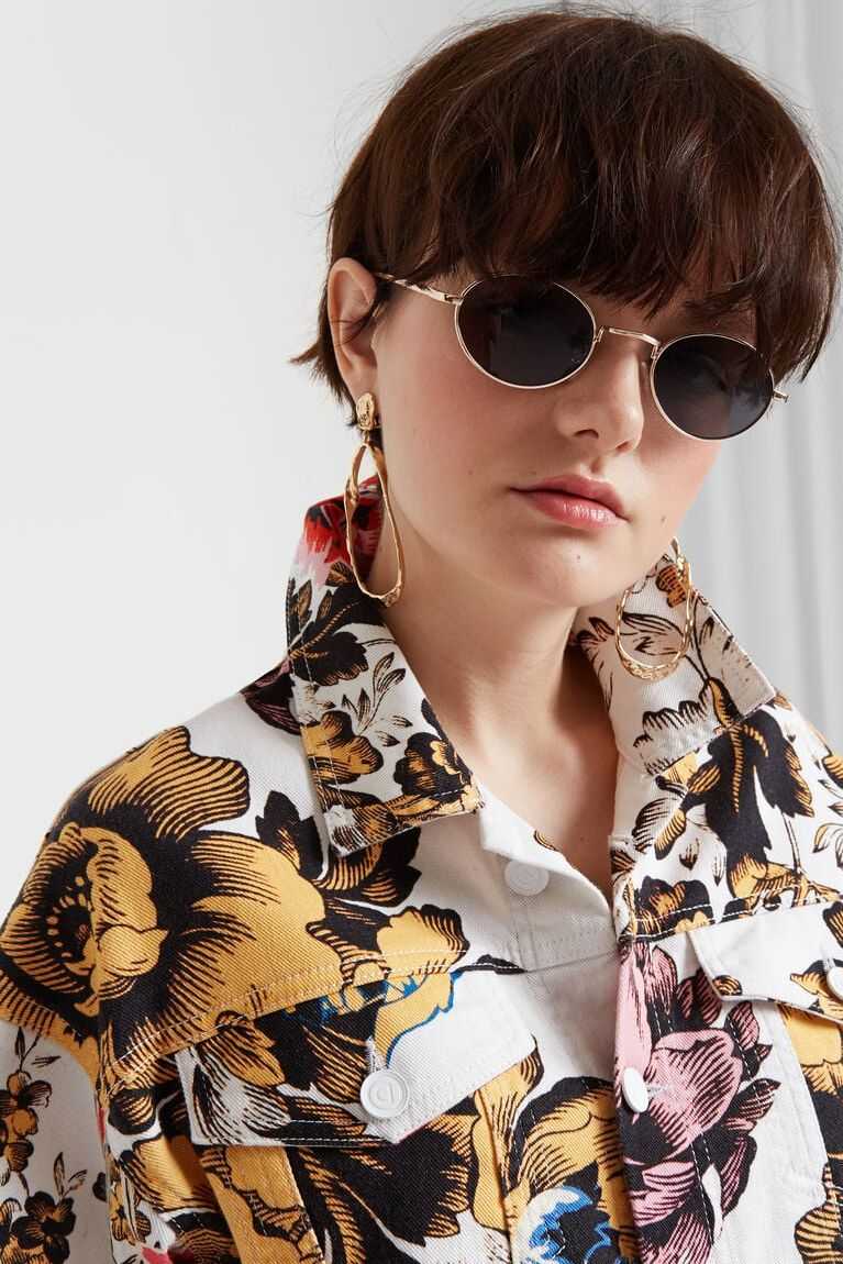 Desigual Jacket with Hawaiian floral print Ceket Kadın | 072915-YOA