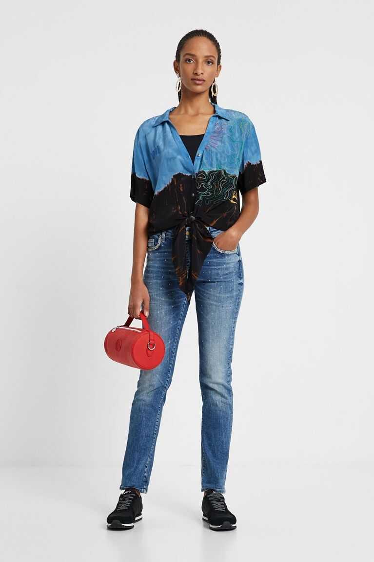 Desigual Jeans with studs Kot Pantolon Kadın | 465930-HYA