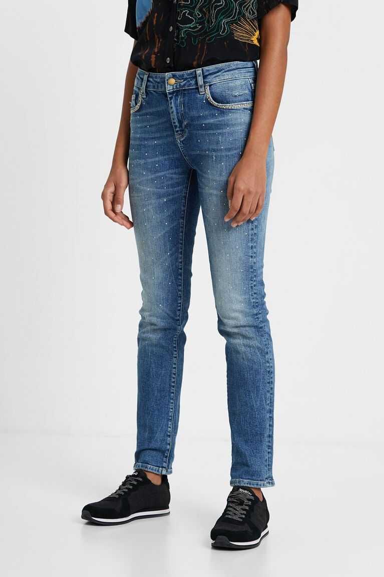 Desigual Jeans with studs Kot Pantolon Kadın | 465930-HYA