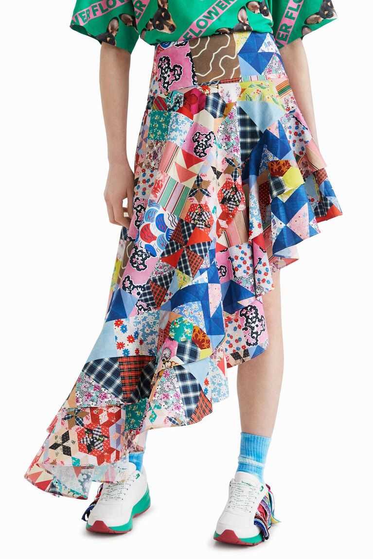 Desigual Johnson Hartig asymmetric patchwork Etek Kadın | 942781-AMG