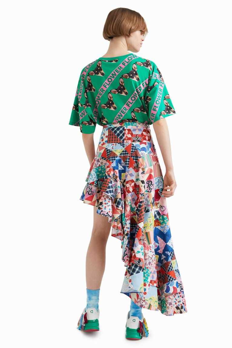 Desigual Johnson Hartig asymmetric patchwork Etek Kadın | 942781-AMG