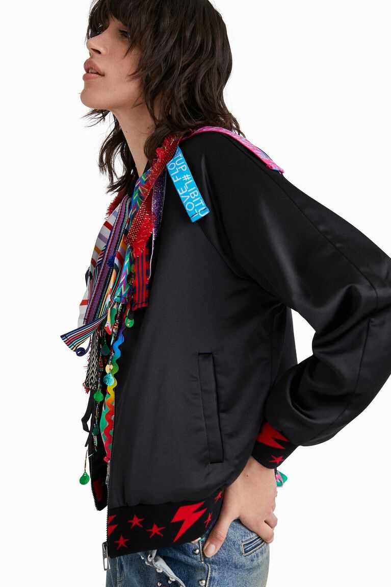 Desigual Johnson Hartig ribbon bomber Ceket Kadın | 956748-AGB