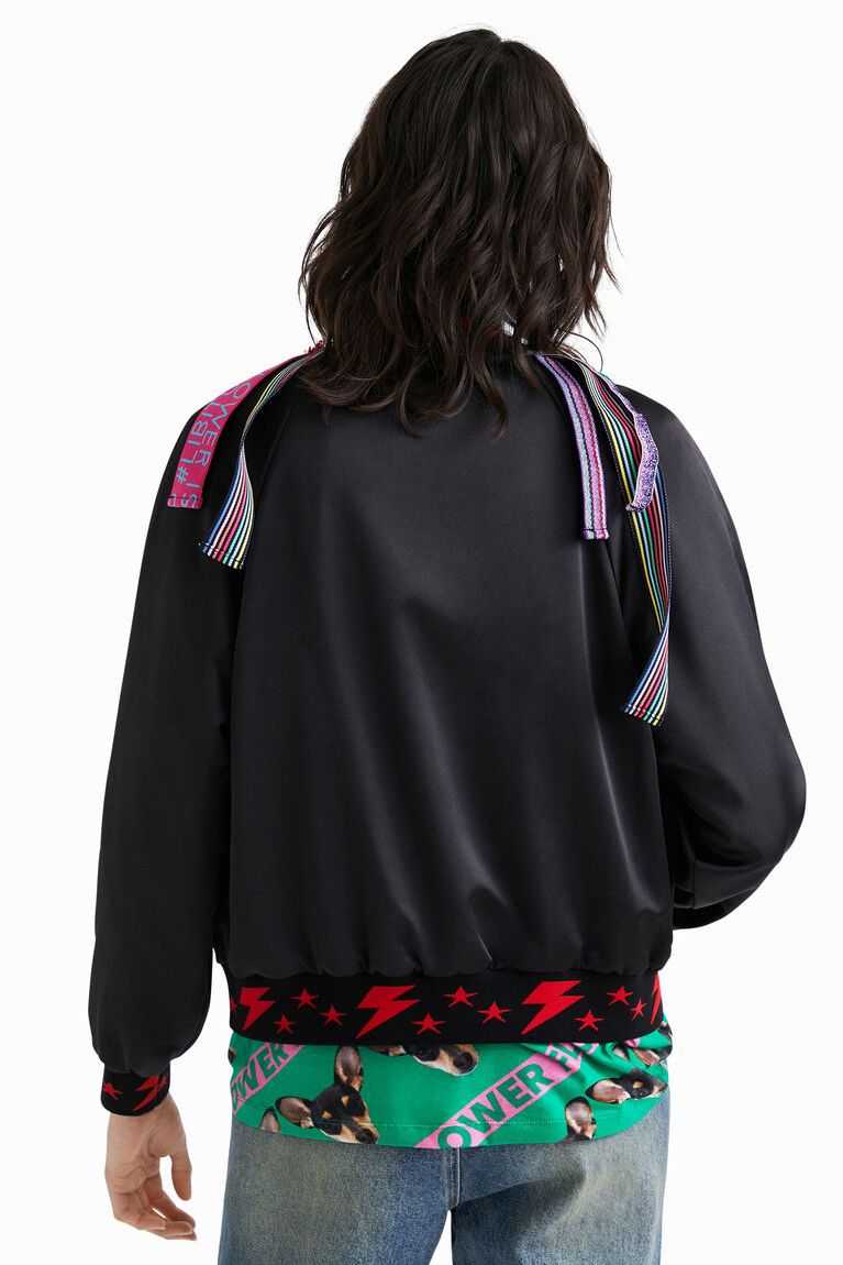 Desigual Johnson Hartig ribbon bomber Ceket Kadın | 956748-AGB