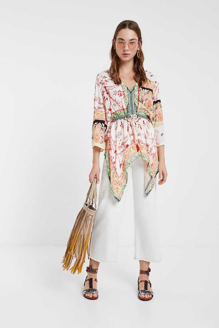 Desigual Kaftan blouse ethnic motifs Üstler Kadın | 952631-ZAS