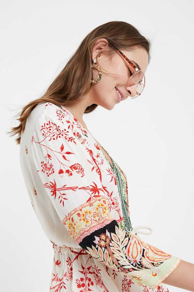 Desigual Kaftan blouse ethnic motifs Üstler Kadın | 952631-ZAS