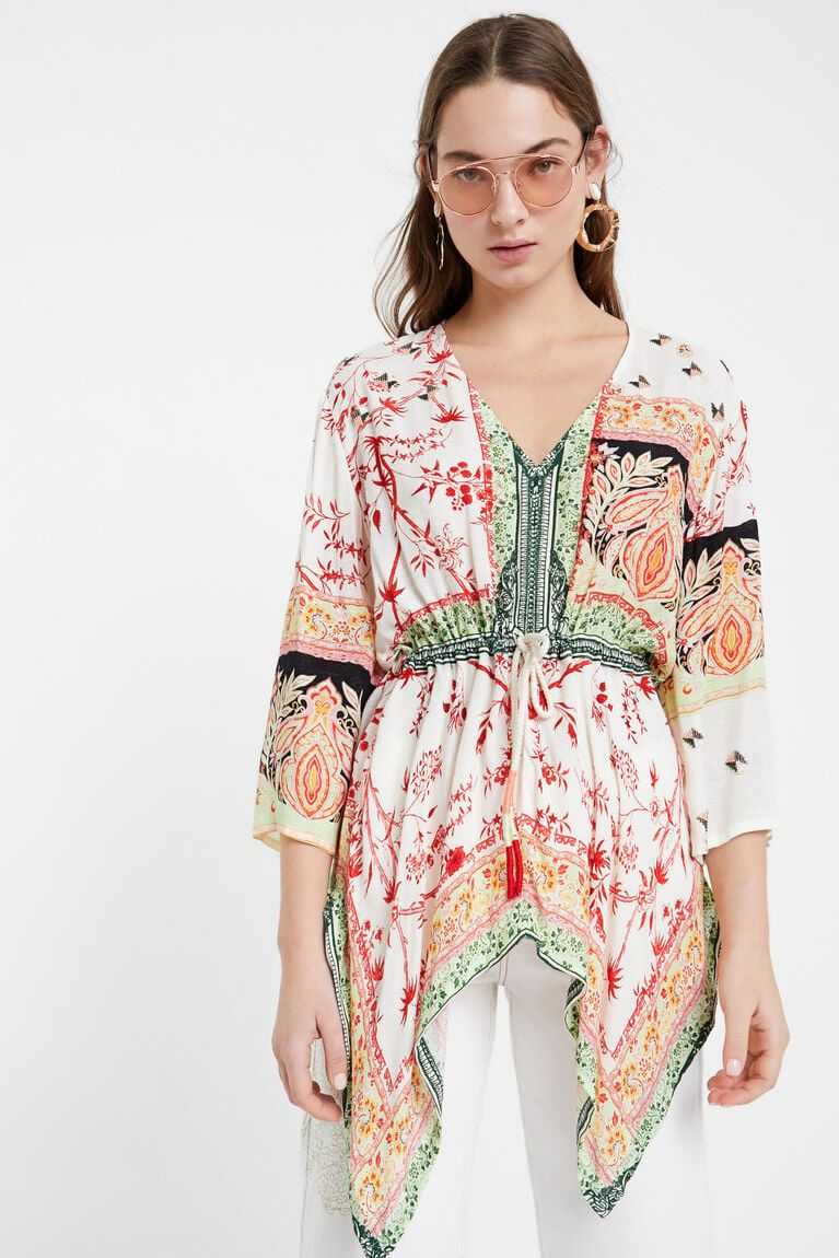 Desigual Kaftan blouse ethnic motifs Üstler Kadın | 952631-ZAS