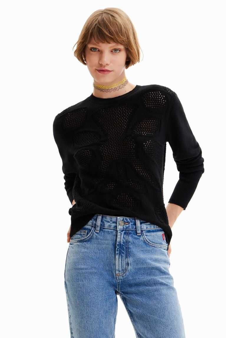 Desigual Knit corset pullover Kazak Kadın | 416089-EYA