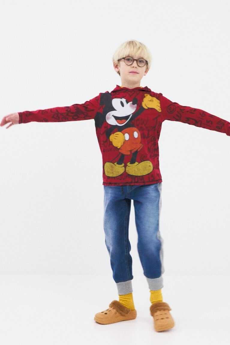 Desigual Kukuletalı Mickey Mouse Tişört Erkek Çocuk | 627859-JFT