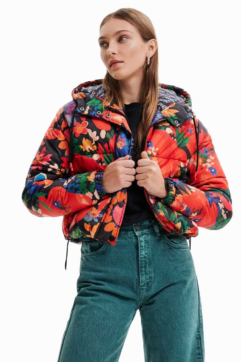 Desigual Kısa padded floral Ceket Kadın | 527419-MFV