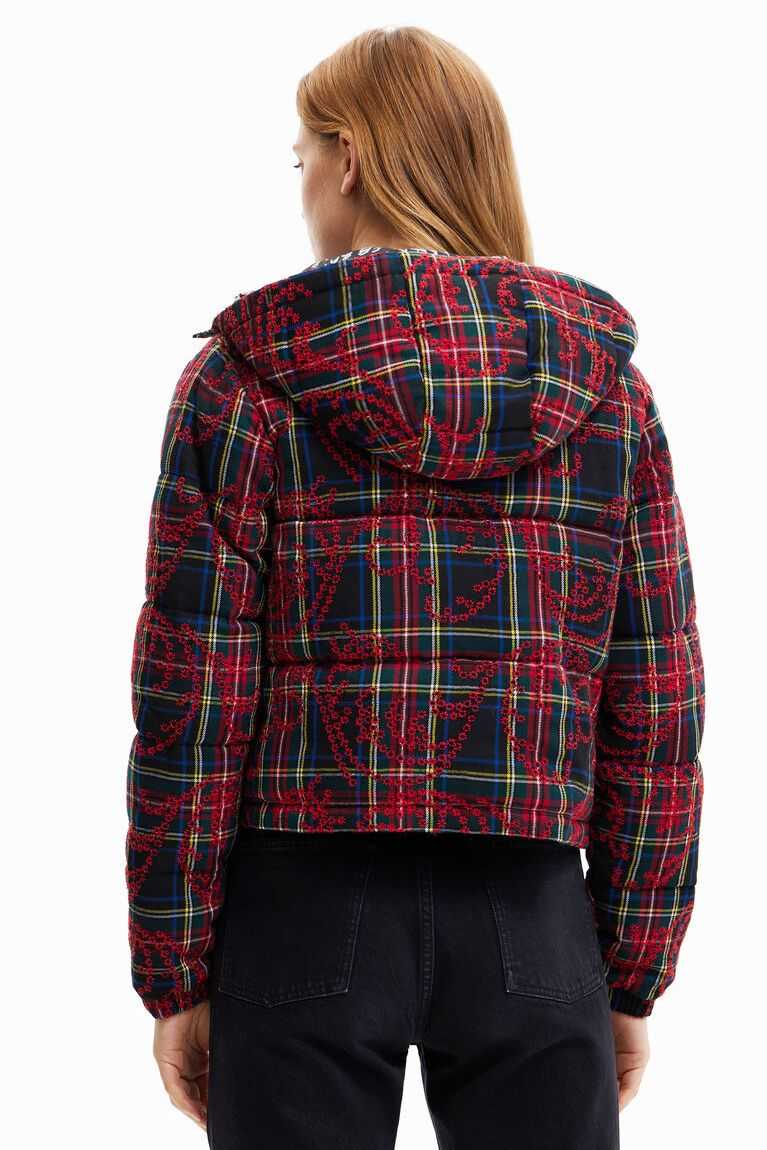 Desigual Kısa padded tartan Ceket Kadın | 347961-VSA