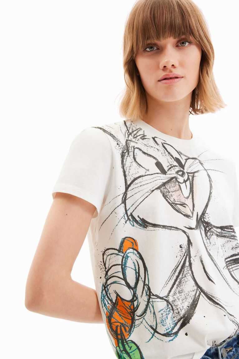 Desigual Kısa-sleeve Bugs Bunny Tişört Kadın | 241063-XEH