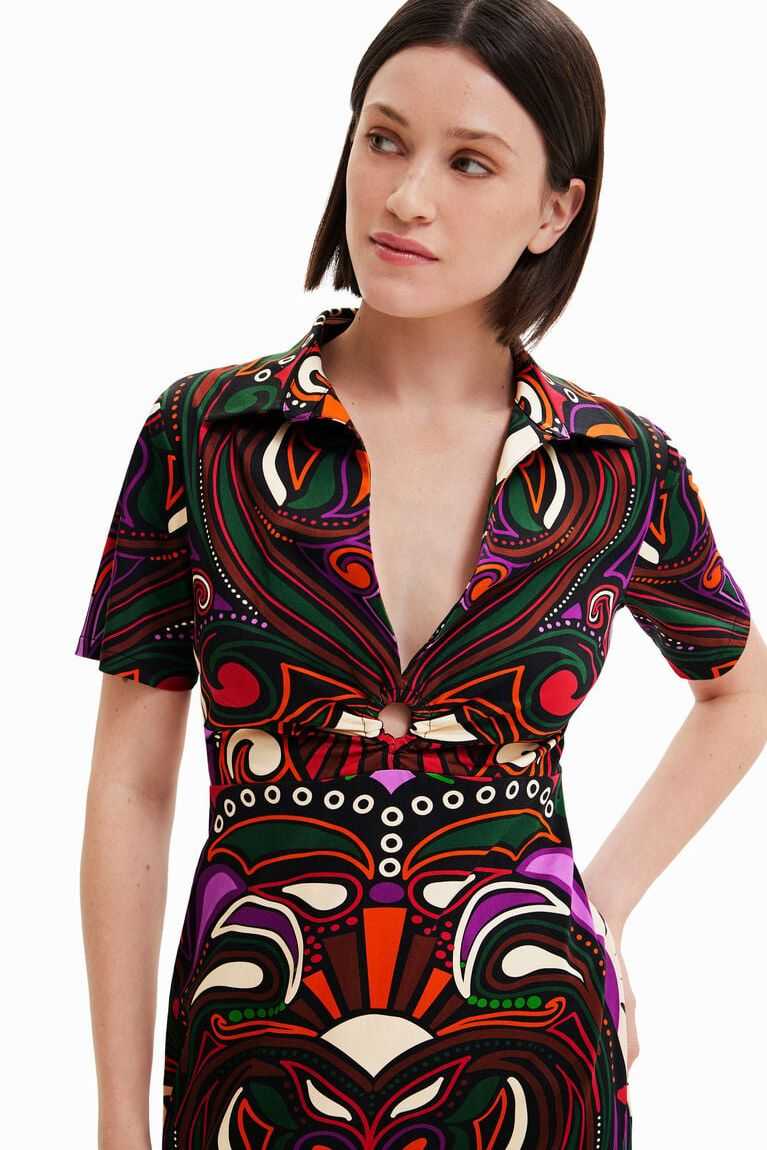 Desigual Kısa slim retro Elbise Kadın | 195084-VUG