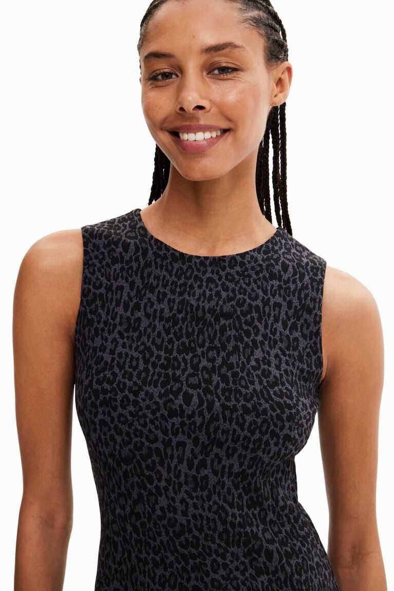 Desigual Kısa slim with animal print Tulum Kadın | 857439-LIH