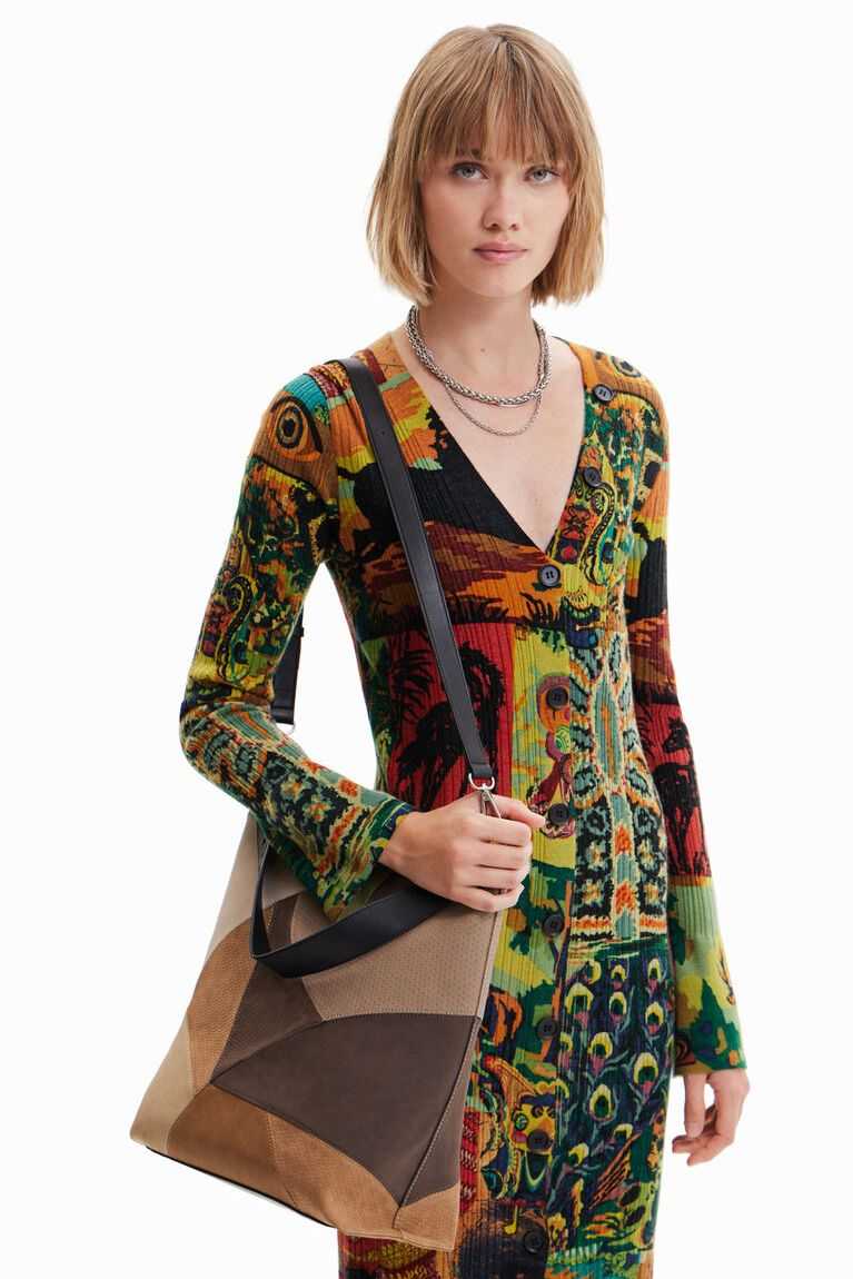 Desigual Large patchwork Omuz Çantası Kadın | 623817-UEC