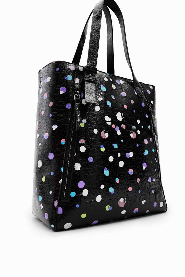 Desigual Large polka dot Tote Çanta Kadın | 908621-FEV