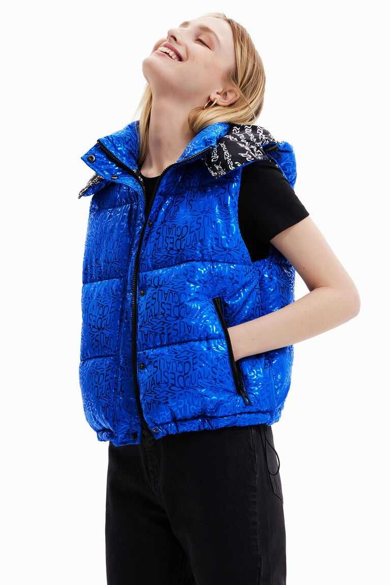 Desigual Logo quilted gilet Puffer Ceket Kadın | 671849-JIC