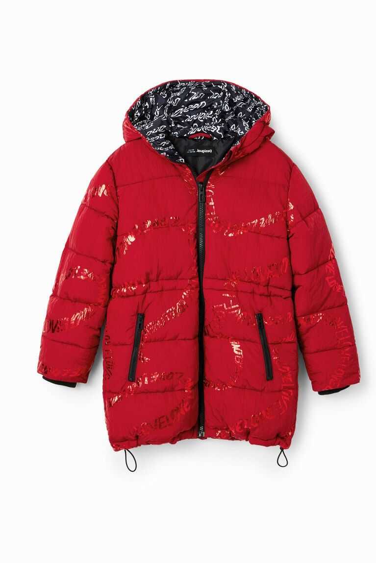 Desigual Long padded coat with text Kaban Kiz Çocuk | 705961-DGZ