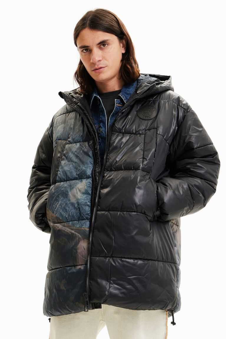 Desigual Long puffer coat Kaban Erkek | 937148-UAW