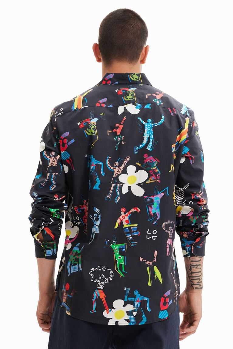 Desigual Long-sleeve dancing Gömlek Erkek | 780435-PHJ