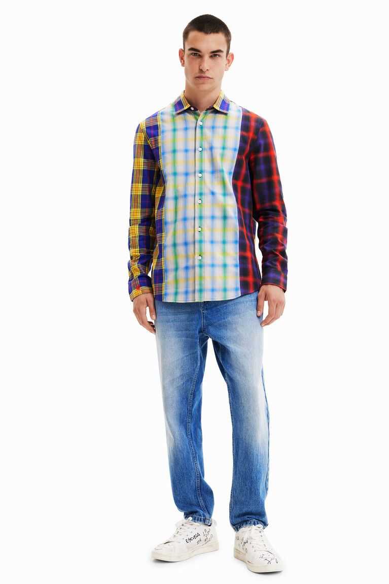 Desigual Long-sleeve plaid Gömlek Erkek | 361924-EMX