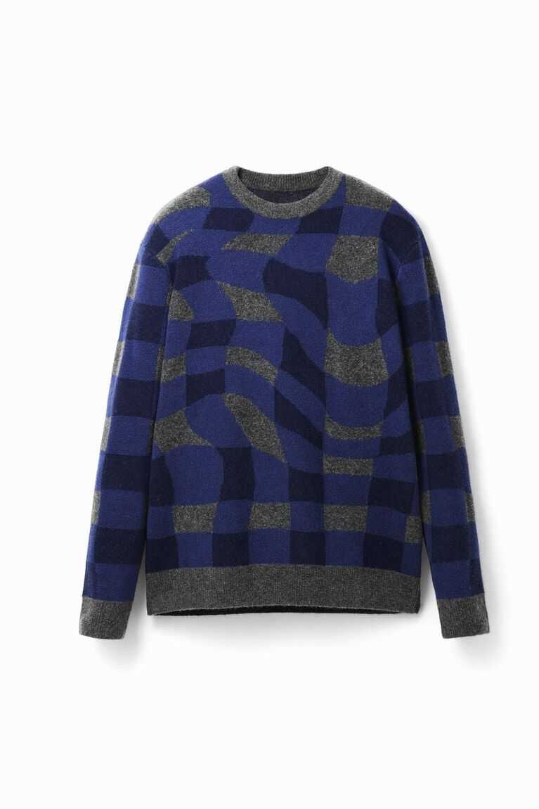 Desigual Loose checkerboard jumper Tişörtü Erkek | 561340-JPK