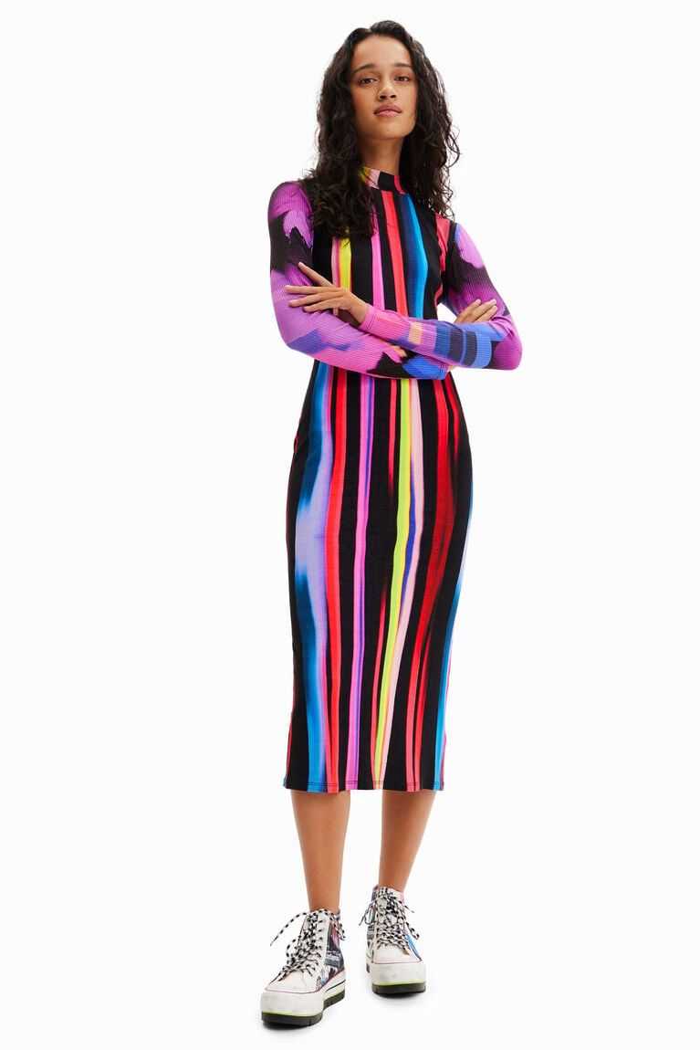 Desigual M. Christian Lacroix slim striped midi Tulum Kadın | 491327-UZW