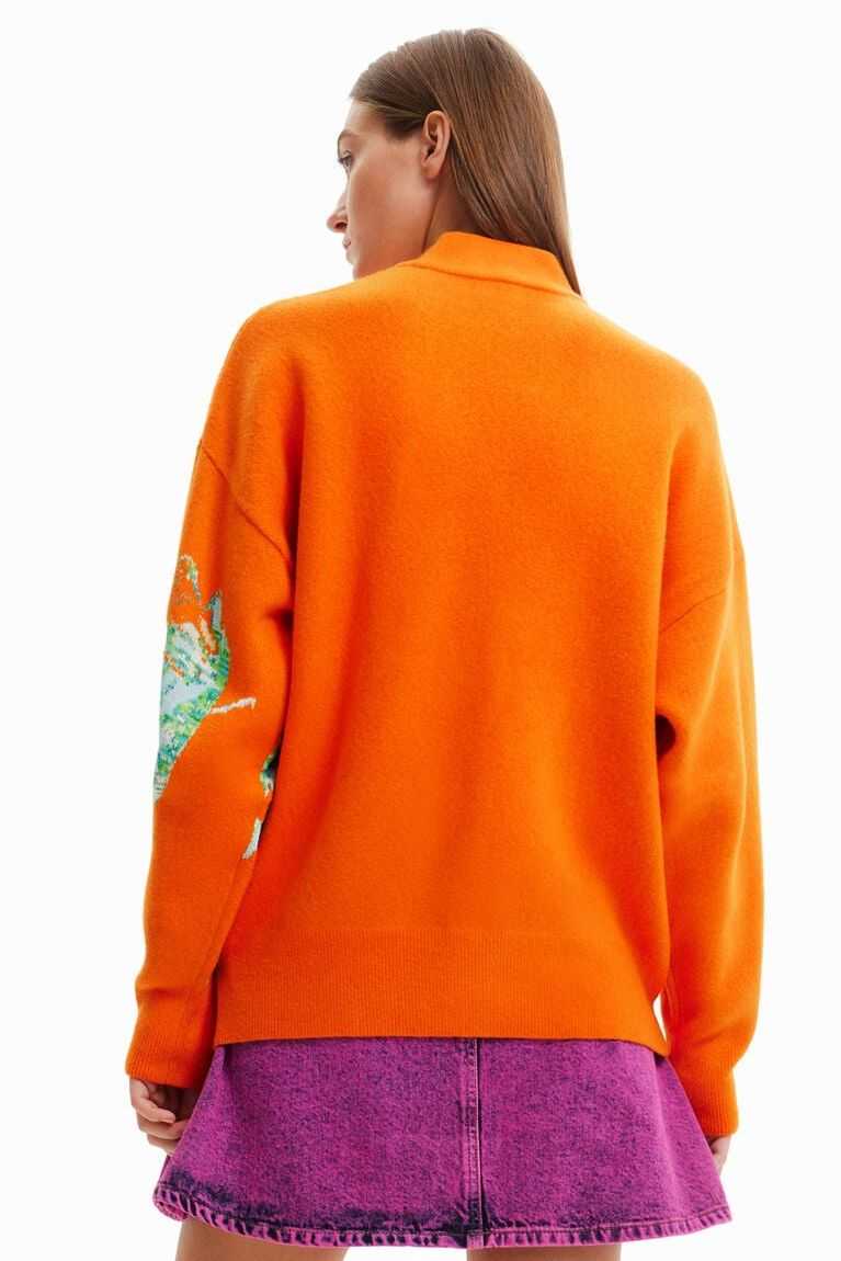 Desigual Maitrepierre oversize mantis pullover Kazak Kadın | 573042-FGD