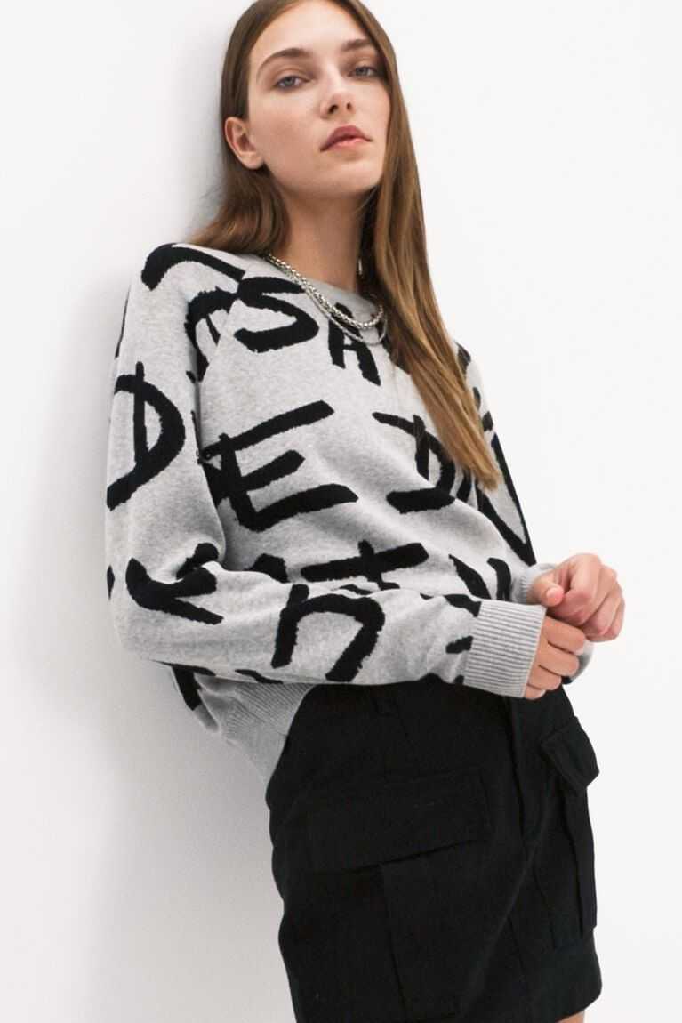 Desigual Messages pullover Kazak Kadın | 074618-CQE