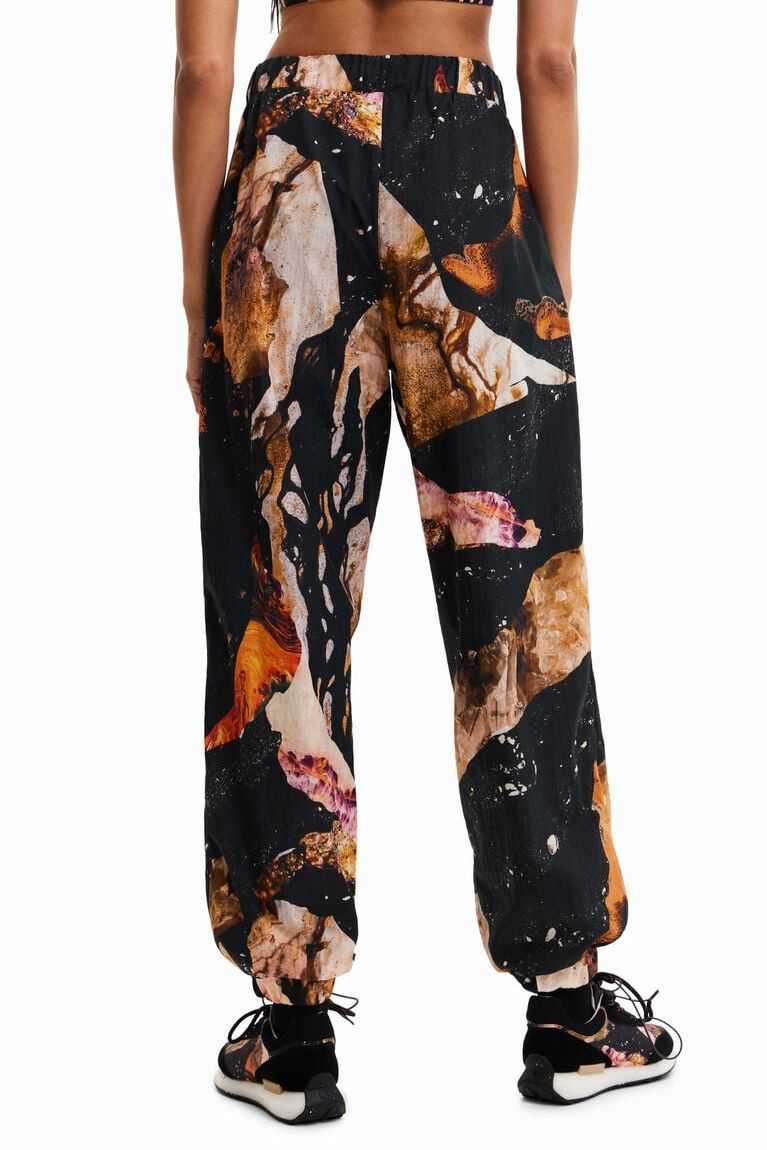 Desigual Mineral-effect print joggers Tişörtü Kadın | 095168-MFQ