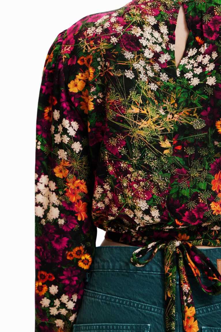 Desigual Multi-position cropped floral blouse Üstler Kadın | 016248-TBV