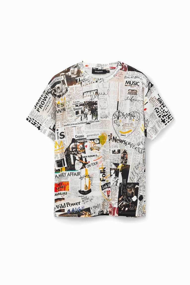 Desigual Newspaper Polo Gömlek Erkek | 973651-AGS