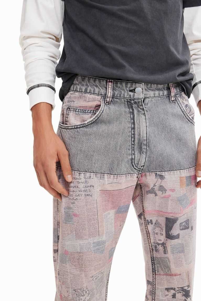 Desigual Newspaper comfort jeans Pantolon Erkek | 827095-YEC