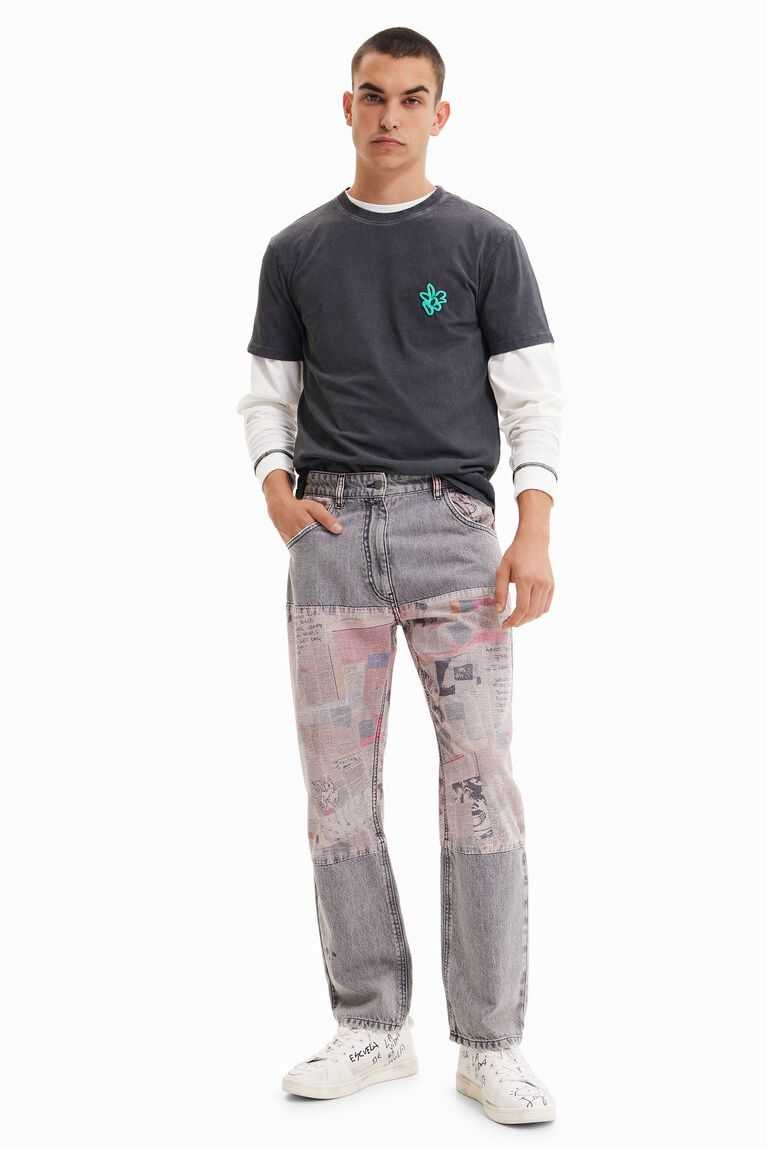 Desigual Newspaper comfort jeans Pantolon Erkek | 827095-YEC