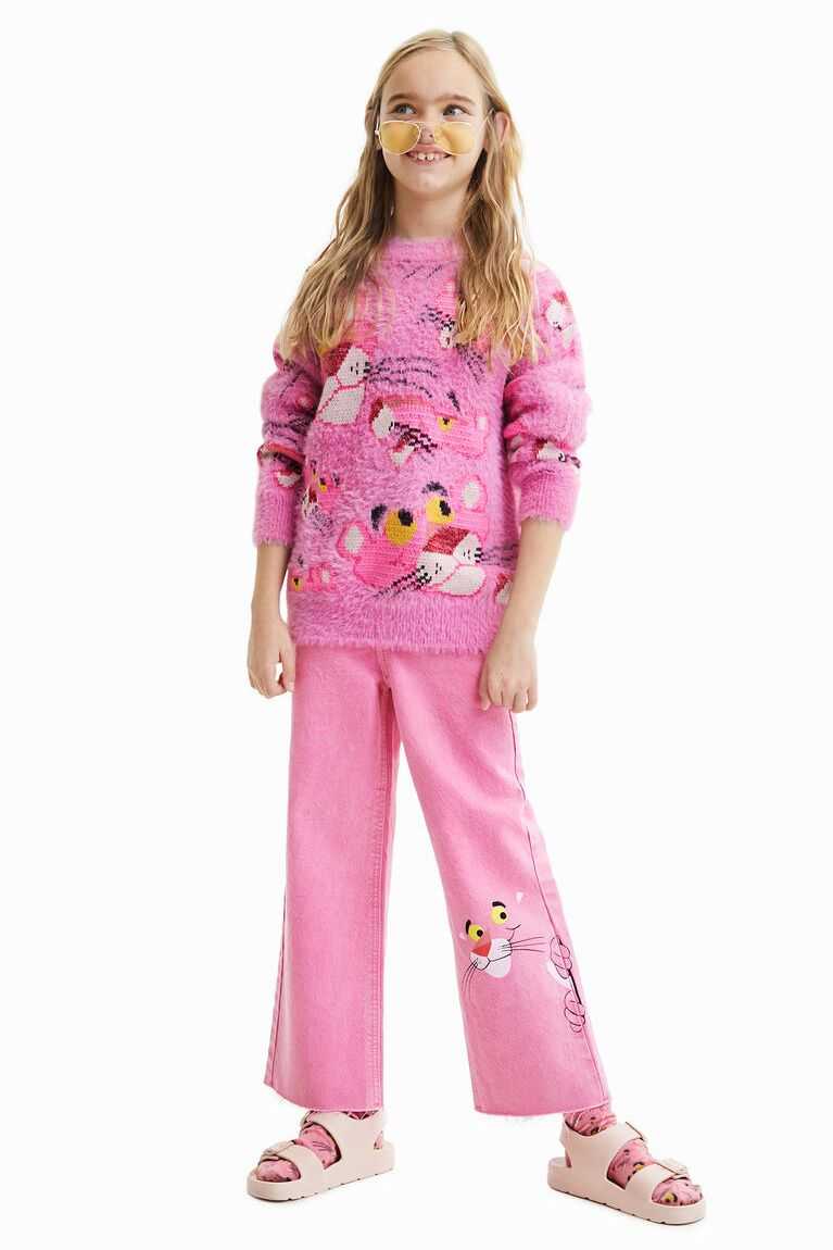 Desigual Oversize Pink Panther jumper Tişörtü Kiz Çocuk | 629570-LZY