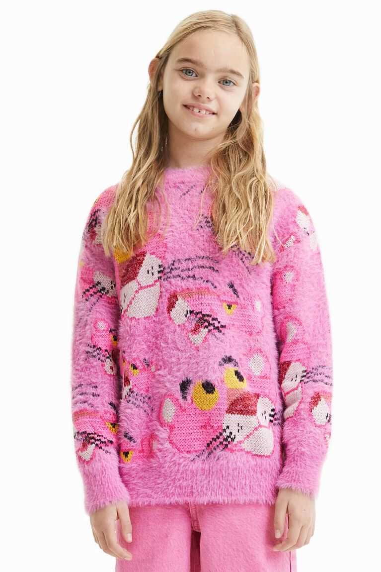 Desigual Oversize Pink Panther jumper Tişörtü Kiz Çocuk | 629570-LZY