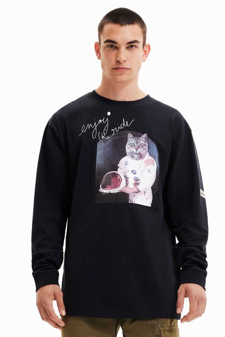 Desigual Oversize astronaut cat Polo Gömlek Erkek | 920836-BJZ