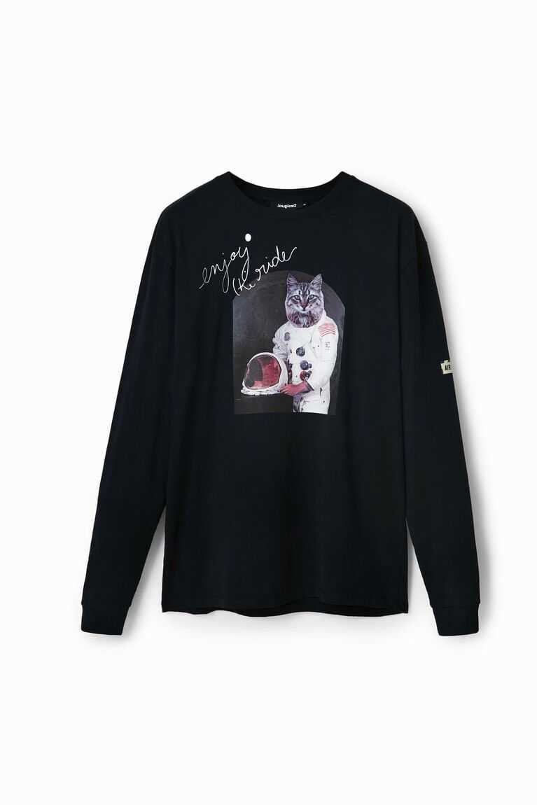 Desigual Oversize astronaut cat Polo Gömlek Erkek | 920836-BJZ