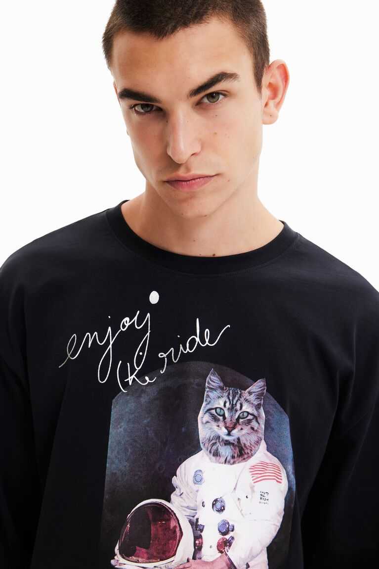 Desigual Oversize astronaut cat Polo Gömlek Erkek | 920836-BJZ