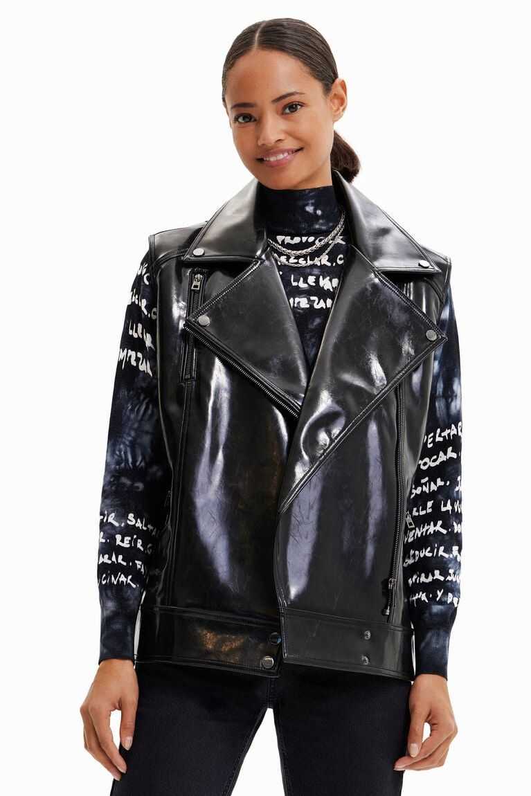 Desigual Oversize biker gilet Ceket Kadın | 578246-JEN