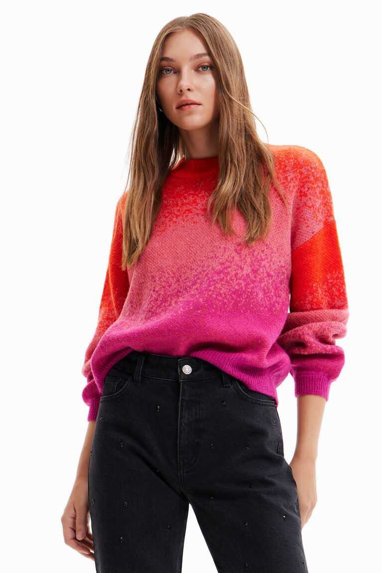 Desigual Oversize gradient pullover Kazak Kadın | 087615-MEB