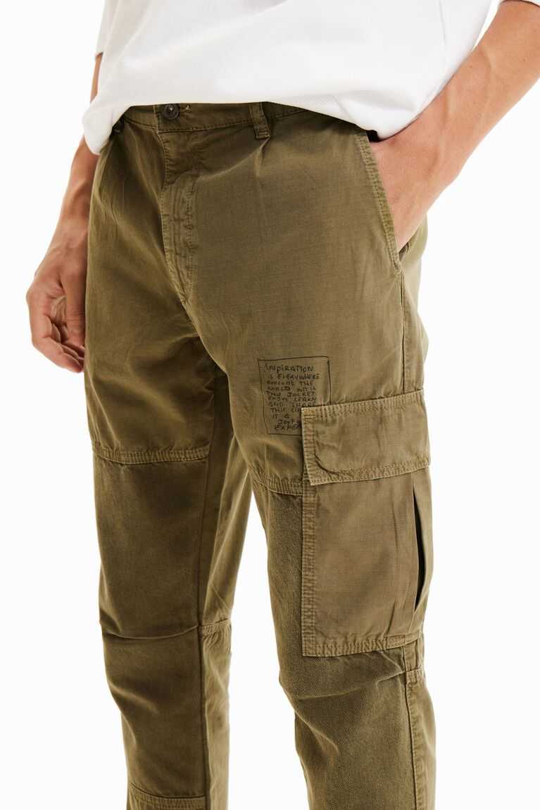 Desigual Patchwork cargo trousers Pantolon Erkek | 281957-IFB